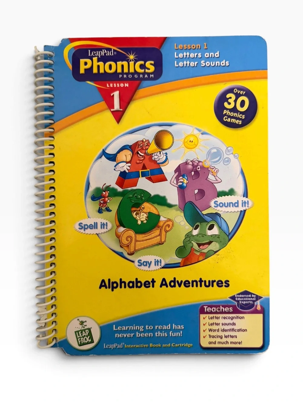 LeapPad Phonics Program Lesson 1: Alphabet Adventures Book & Cartridge Set